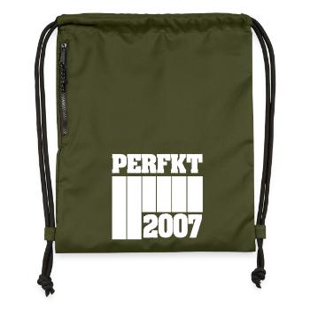 2007 - Turnbeutel aus Recycling-Material - military Green - Vorne
