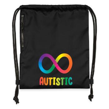 Autistische Unendlichkeit - Turnbeutel aus Recycling-Material - Schwarz - Vorne