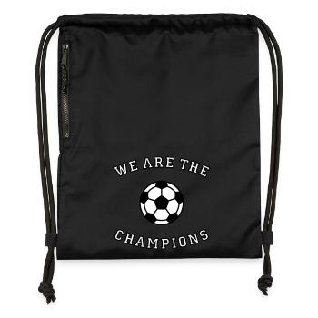 We are the champions (2C) - Gymsac made from recycled material - black - Front