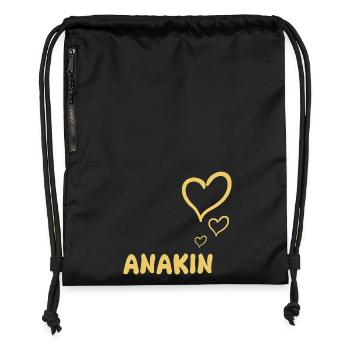 Name: Anakin - Gymsac made from recycled material - black - Front
