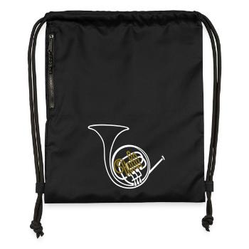 French Horn II - Gymsac made from recycled material - black - Front