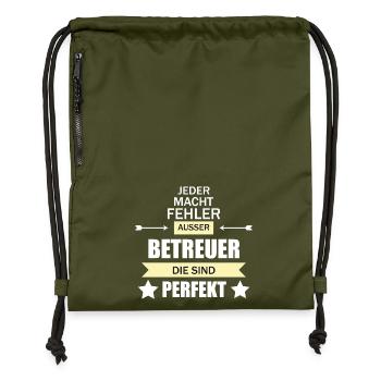 Betreuer - Turnbeutel aus Recycling-Material - military Green - Vorne