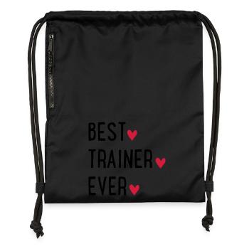 Entraîneur - Sac à cordon en polyester recyclé - noir - Devant