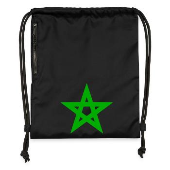 Morocco - Gymsac made from recycled material - black - Front