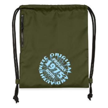 Pitch 1975 - Gymsac made from recycled material - military green - Front