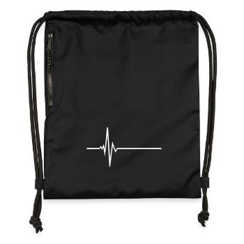Pulse - Frequency - Gymsac made from recycled material - black - Front