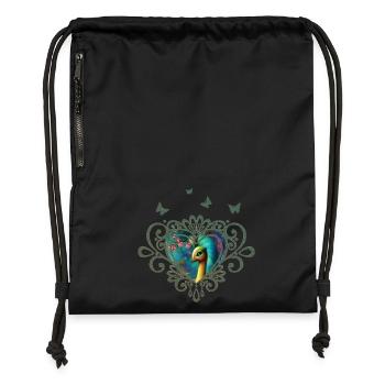 Regardez mon merveilleux animal fantastique - Sac à cordon en polyester recyclé - noir - Devant