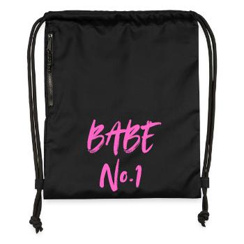 BABE No. 1 - Gymsac made from recycled material - black - Front