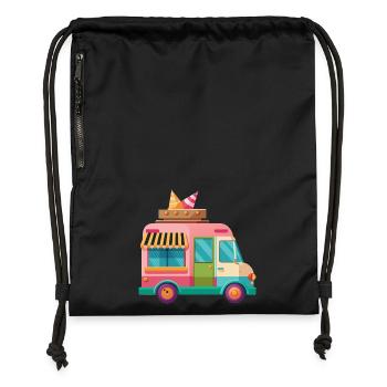 Lolly-Trucks - Turnbeutel aus Recycling-Material - Schwarz - Vorne
