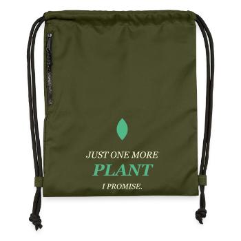 Plant Lover - Just One More Plant - Turnbeutel aus Recycling-Material - military Green - Vorne