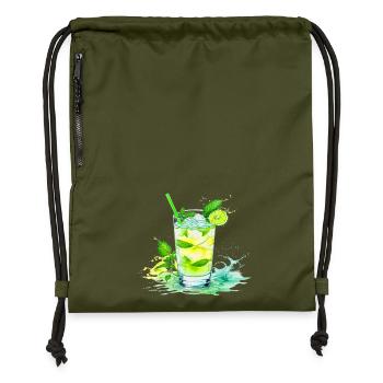 Mojito - Gymsac made from recycled material - military green - Front