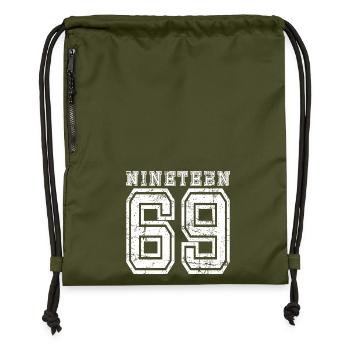 NINETEEN 1969 - Gymsac made from recycled material - military green - Front