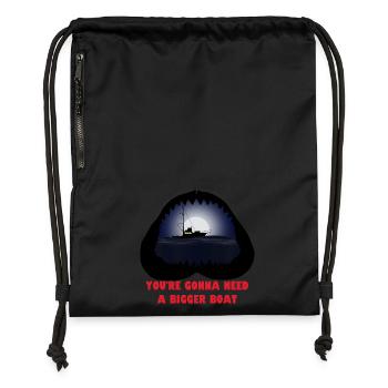 Vous allez avoir besoin d’un bateau plus grand - Sac à cordon en polyester recyclé - noir - Devant