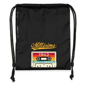 Millésime 1942 Cadeau 81 Ans Anniversaire Humour - Sac à cordon en polyester recyclé - military green - Devant