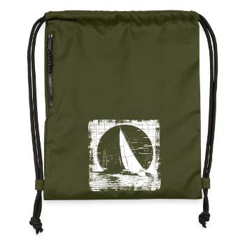 Sail - Gymsac made from recycled material - military green - Front