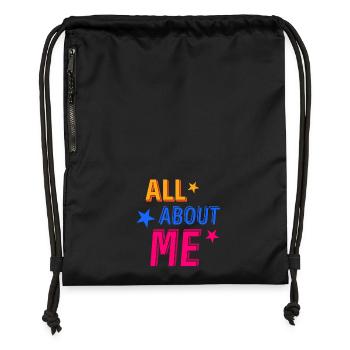 All About Me - Turnbeutel aus Recycling-Material - Schwarz - Vorne