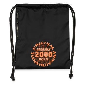 2000 - Gymsac made from recycled material - black - Front