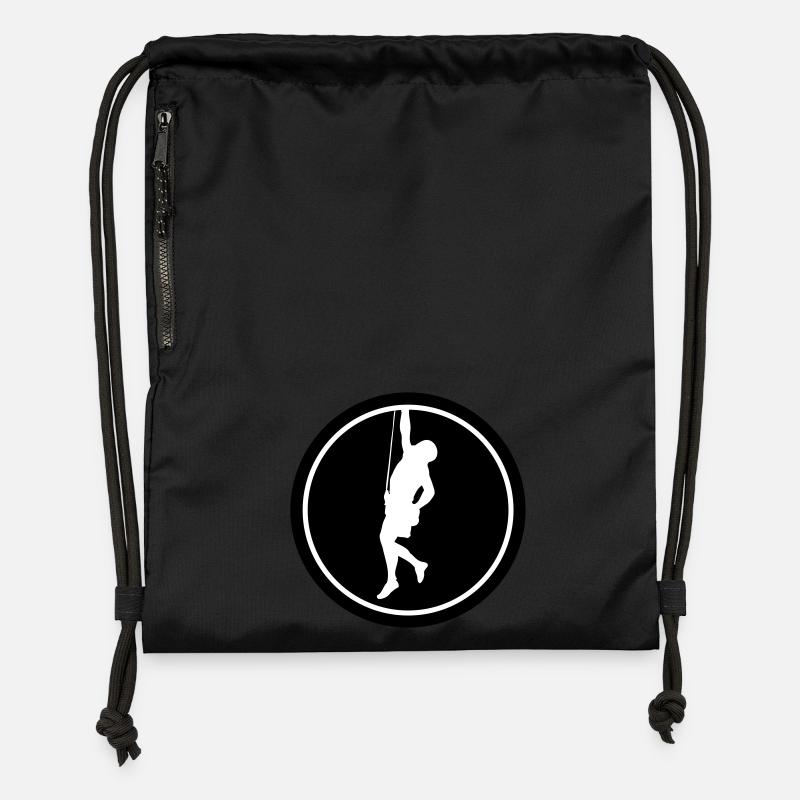 climb - Gymsac made from recycled material - black