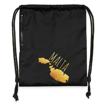 malta - Gymsac made from recycled material - black - Front
