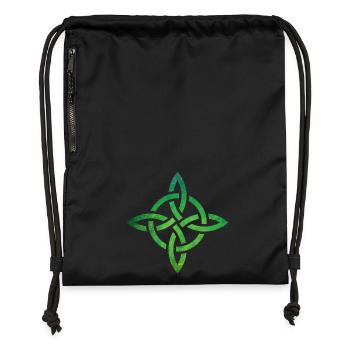 Celtic Knot - Turnbeutel aus Recycling-Material - Schwarz - Vorne