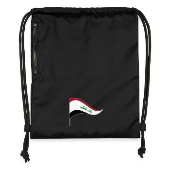 Iraq Baghdad flag flag country colors flag - Gymsac made from recycled material - black - Front