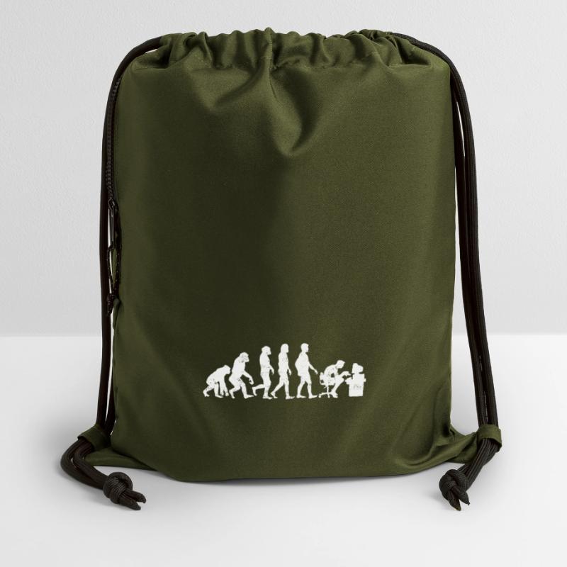 évolution des programmeurs codeur cadeau informatique Sac à cordon en polyester recyclé