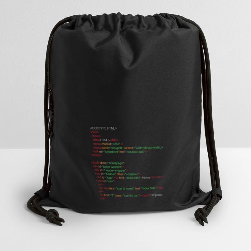 HTML5 code Gymsac made from recycled material