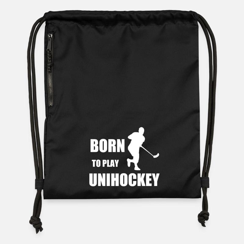 Floorball - Sac à cordon en polyester recyclé - noir