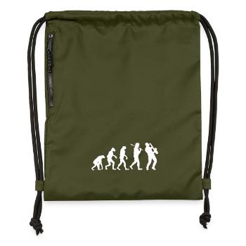 Evolution saxophone gift music saxophone - Gymsac made from recycled material - military green - Front