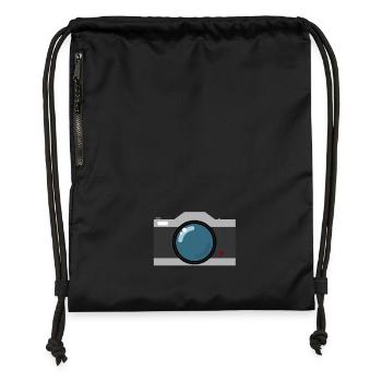 vintage photo - Gymsac made from recycled material - black - Front