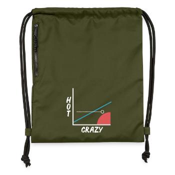 Crazy Hot Scale - Graphisme - Graphique - Barny - Sac à cordon en polyester recyclé - military green - Devant