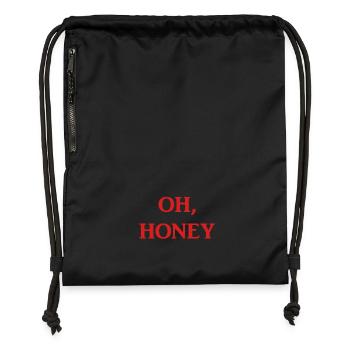 OH HONEY - Turnbeutel aus Recycling-Material - Schwarz - Vorne