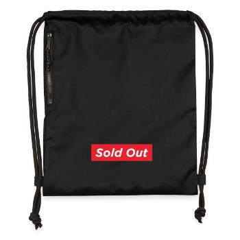 Sold Out Design Streetwear Fashion Fashion - Gymsac made from recycled material - black - Front
