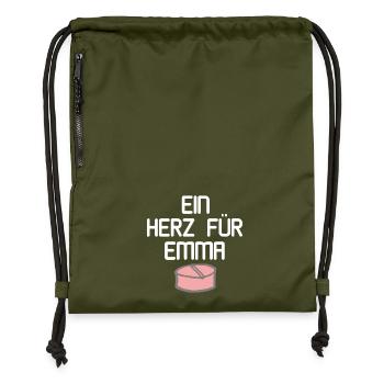 Ein Herz Für Emma Party MDMA Shirt - Turnbeutel aus Recycling-Material - military Green - Vorne