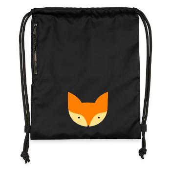 Fuchs - Turnbeutel aus Recycling-Material - Schwarz - Vorne