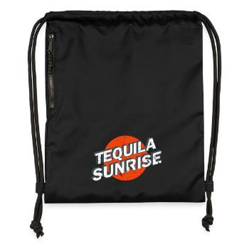 Tequila Sunrise Reto Vintage Logo - Gymsac made from recycled material - black - Front