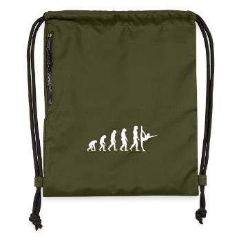 Ballett Evolution Tanzen Silhouette Shirt - Turnbeutel aus Recycling-Material - military Green - Vorne