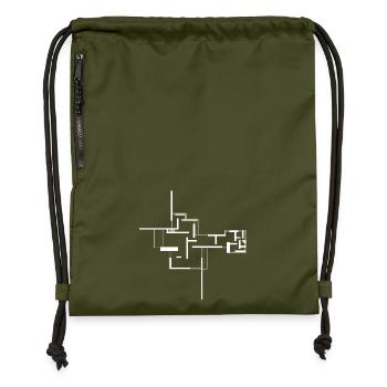 architecture - Sac à cordon en polyester recyclé - military green - Devant