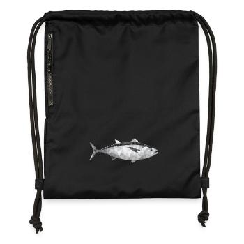 fish - Gymsac made from recycled material - black - Front