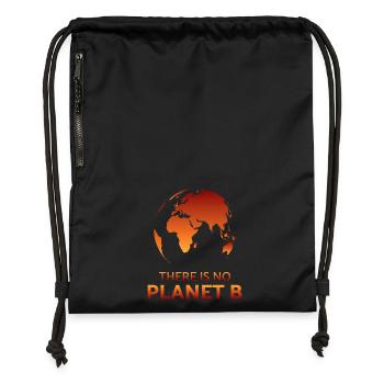 Klimaschutz Umwelt Planet Erde Klima Klimapolitik - Turnbeutel aus Recycling-Material - Schwarz - Vorne