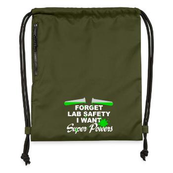 chemistry - Gymsac made from recycled material - military green - Front