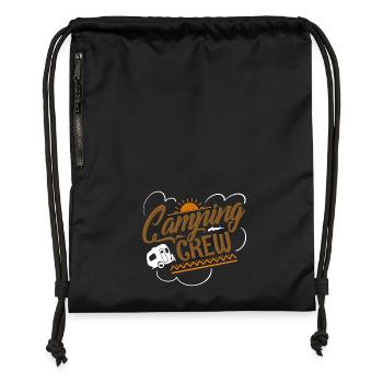 Équipe de camping-car - Sac à cordon en polyester recyclé - noir - Devant