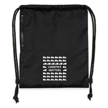 Transport et Logistique - Sac à cordon en polyester recyclé - military green - Devant