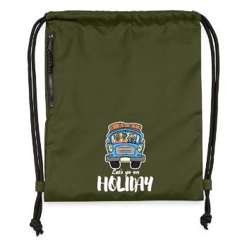 Holidays Travel Travel Camping Funny - Gymsac made from recycled material - military green - Front