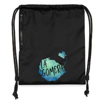 La Gomera - Turnbeutel aus Recycling-Material - Schwarz - Vorne