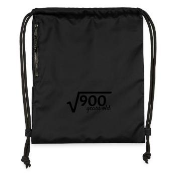30 years old - Gymsac made from recycled material - black - Front