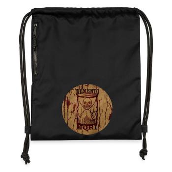 Memento Mori - Turnbeutel aus Recycling-Material - Schwarz - Vorne
