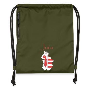 Jura - Sac à cordon en polyester recyclé - military green - Devant