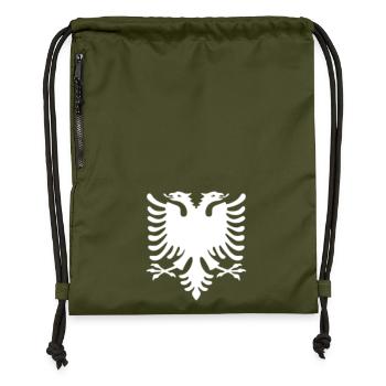 Albania - Gymsac made from recycled material - military green - Front