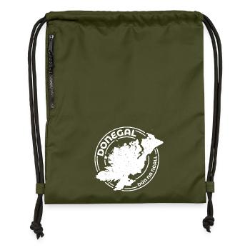 Donegal Ireland Map | County Outline Stamp - Gymsac made from recycled material - military green - Front